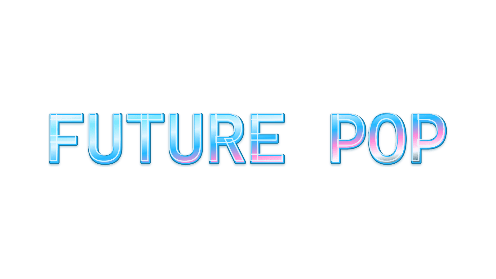 FUTURE POP Cyber blue transparent PNG preview